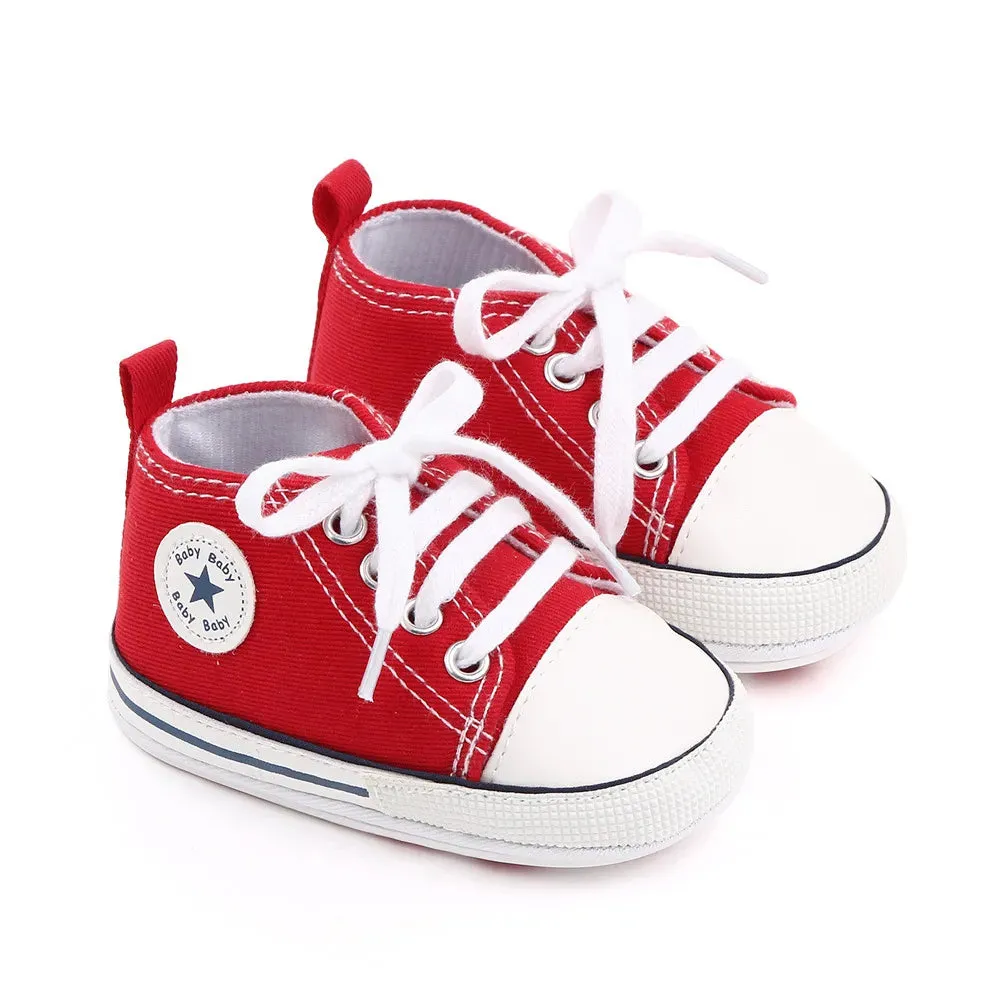 Canvas Sneakers Baby Boys Girls Shoes First Walkers Infant Toddler Anti-Slip Soft Sole Classical New born Baby Shoes 0-18 Month