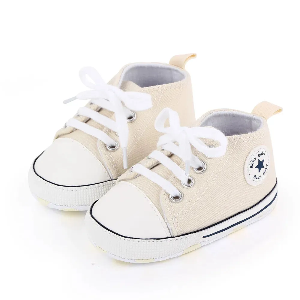 Canvas Sneakers Baby Boys Girls Shoes First Walkers Infant Toddler Anti-Slip Soft Sole Classical New born Baby Shoes 0-18 Month