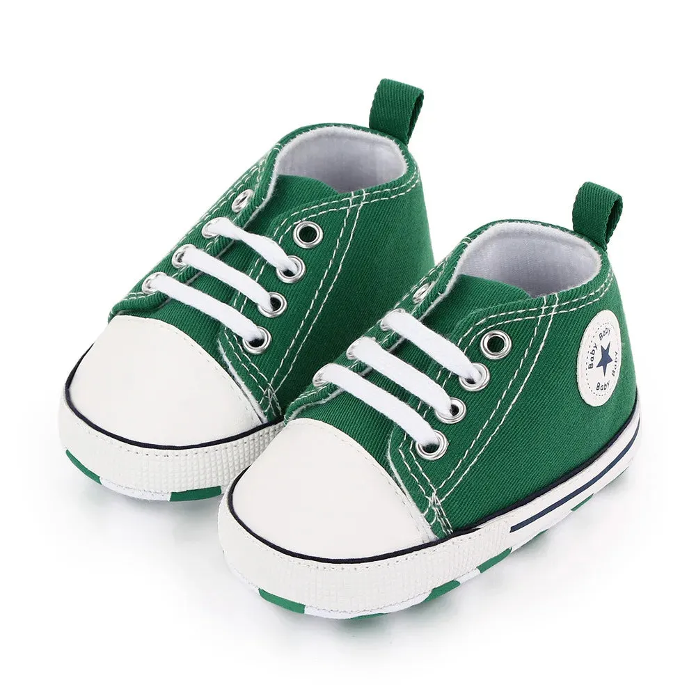 Canvas Sneakers Baby Boys Girls Shoes First Walkers Infant Toddler Anti-Slip Soft Sole Classical New born Baby Shoes 0-18 Month