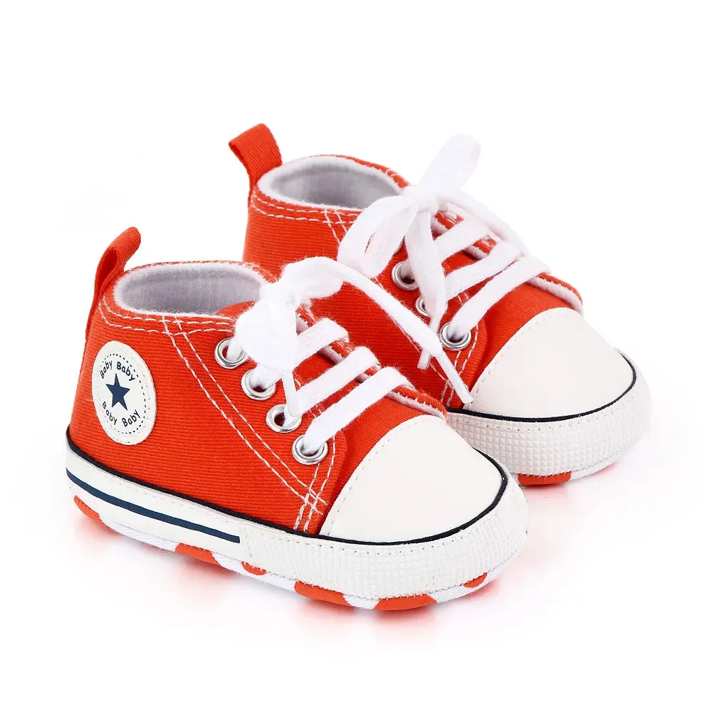 Canvas Sneakers Baby Boys Girls Shoes First Walkers Infant Toddler Anti-Slip Soft Sole Classical New born Baby Shoes 0-18 Month