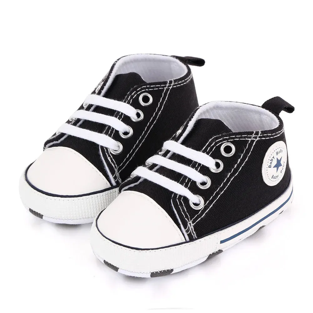 Canvas Sneakers Baby Boys Girls Shoes First Walkers Infant Toddler Anti-Slip Soft Sole Classical New born Baby Shoes 0-18 Month