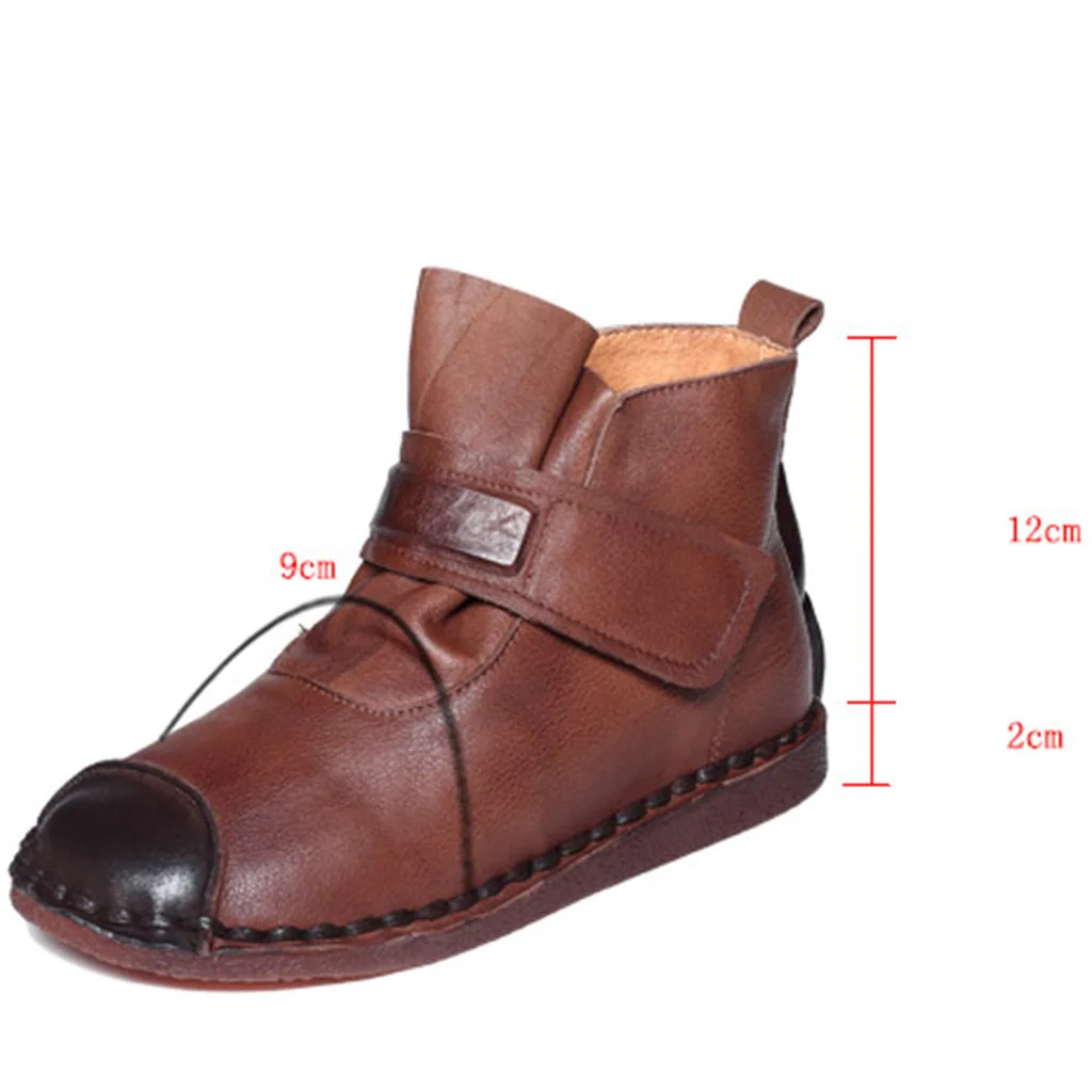 Casual Retro Leather Handmade Short Boots | Gift Shoes