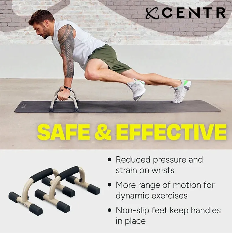 Centr Push Up Handles Durable Construction for Intense Training Workout - Pair