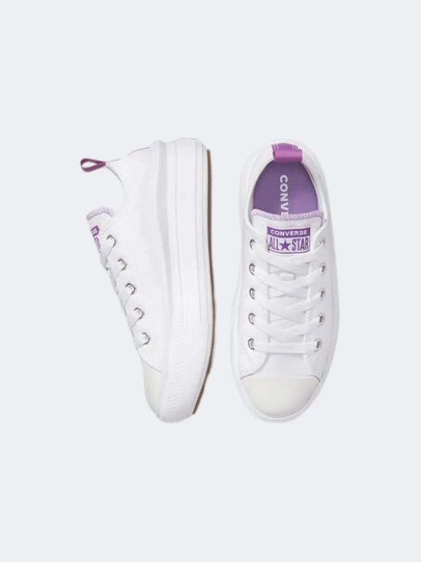 Converse Chuck Taylor Ps-Girls Lifestyle Shoes White/Pixel Purple