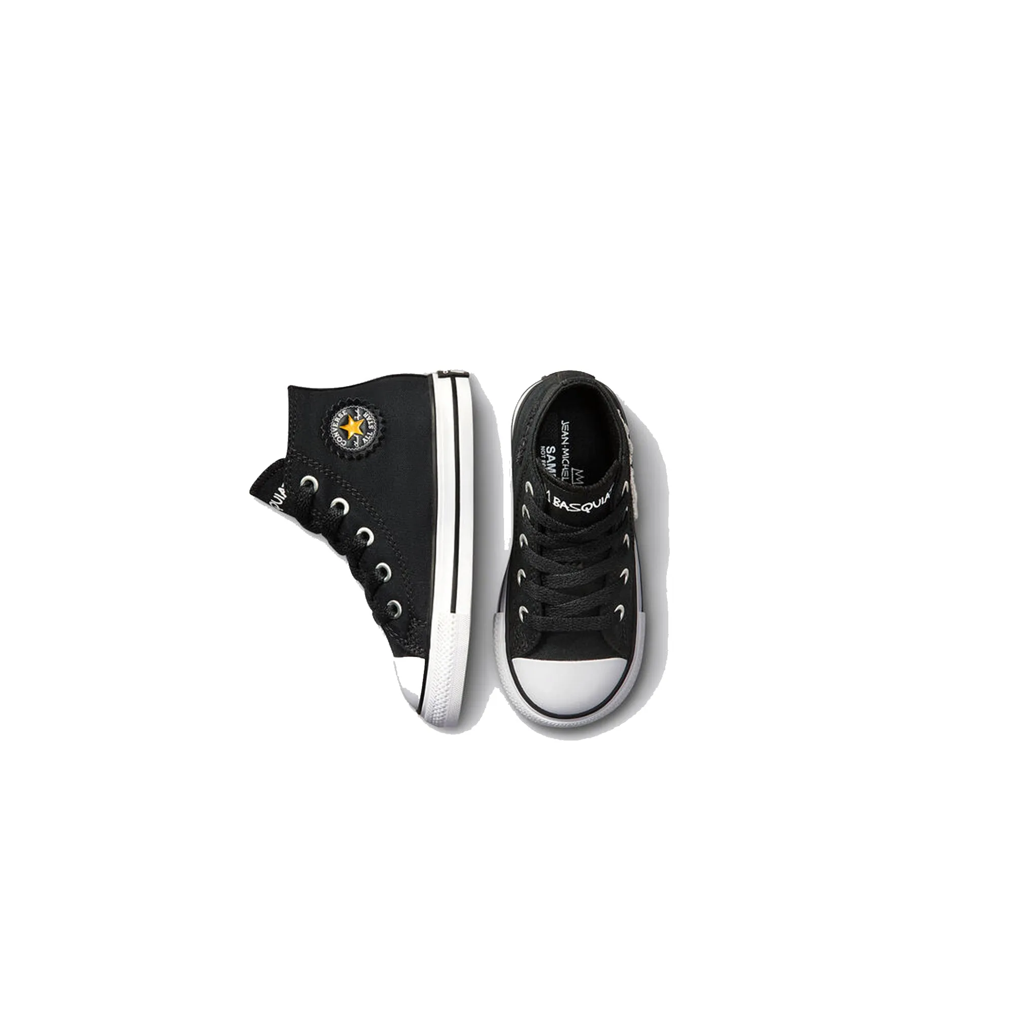 Converse Infants Ctas Hi Shoes 'Blk/Wht/Yel'