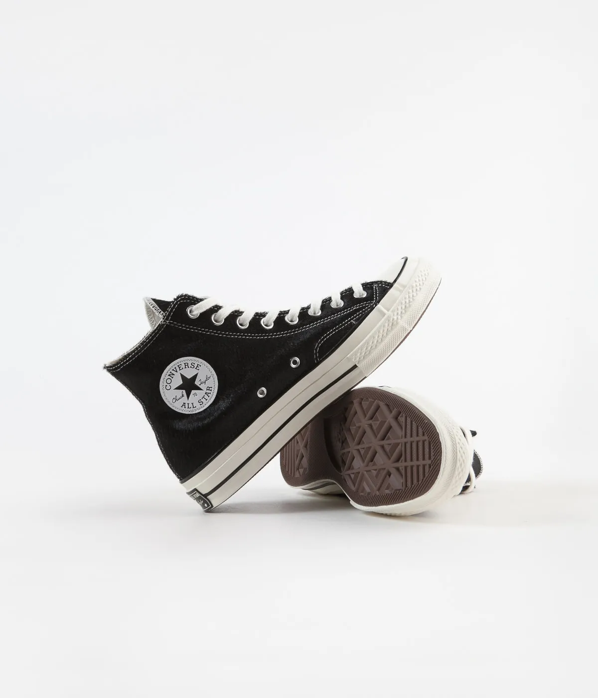 Converse Pony Pack CTAS 70's Hi Shoes - Black / Egret / Natural