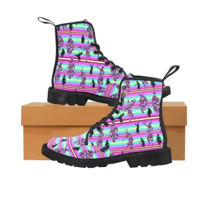 Dancers Floral Contest Boots for Men (Black)