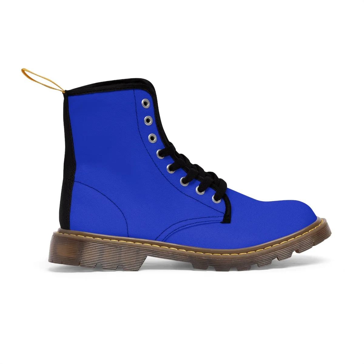 Dark Blue Color Women's Boots, Solid Blue Color Women's Boots, Best Winter Boots For Women