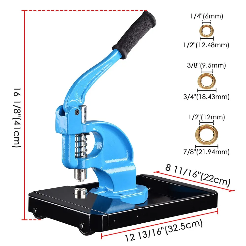 DIY Grommet Press Machine on Wheels w/ #0 #2 #4 Grommets 900pc