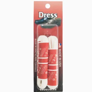 Dress Shoe Laces (2-pack) WHITE