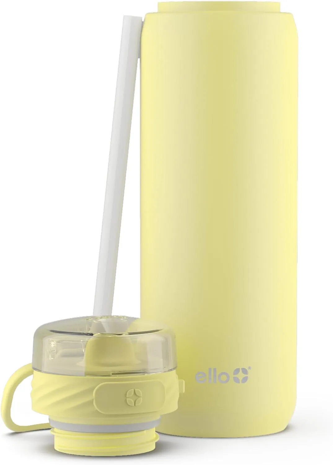 Ello stainless steel water bottle with straw leakproof and reusable