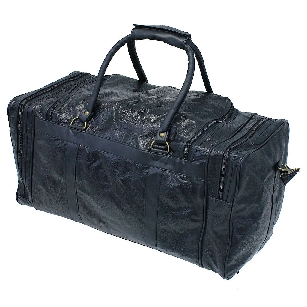 Extra Large Patch Leather Duffel Bag #P1533PK