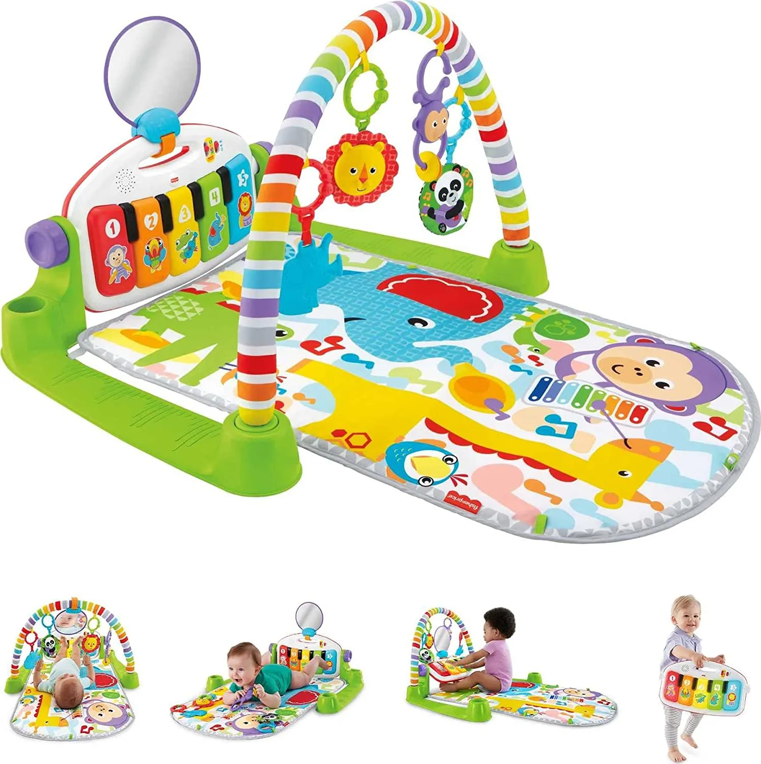 Fisher-Price Deluxe Kick & Play Piano Gym 0m 