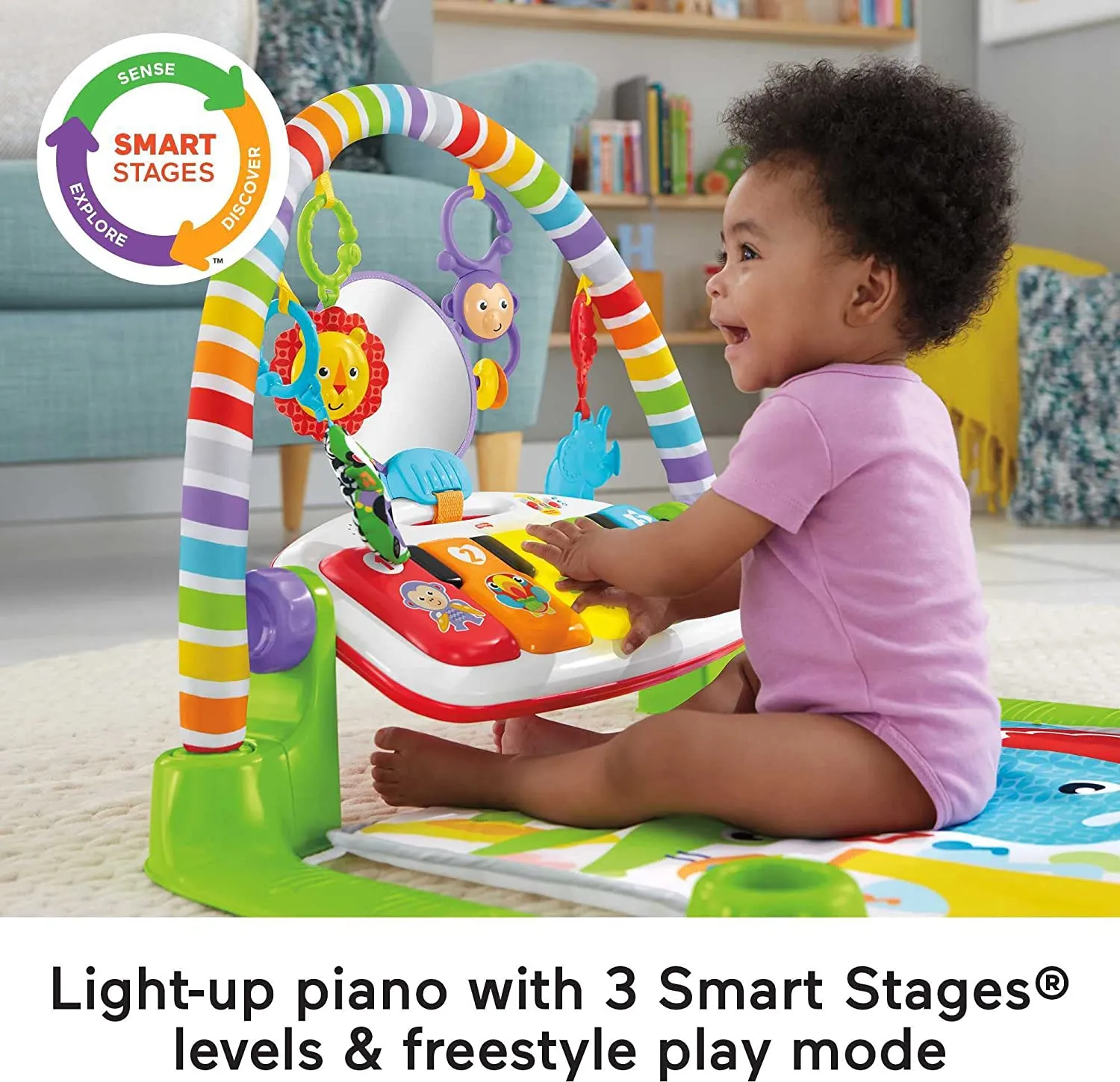 Fisher-Price Deluxe Kick & Play Piano Gym 0m 