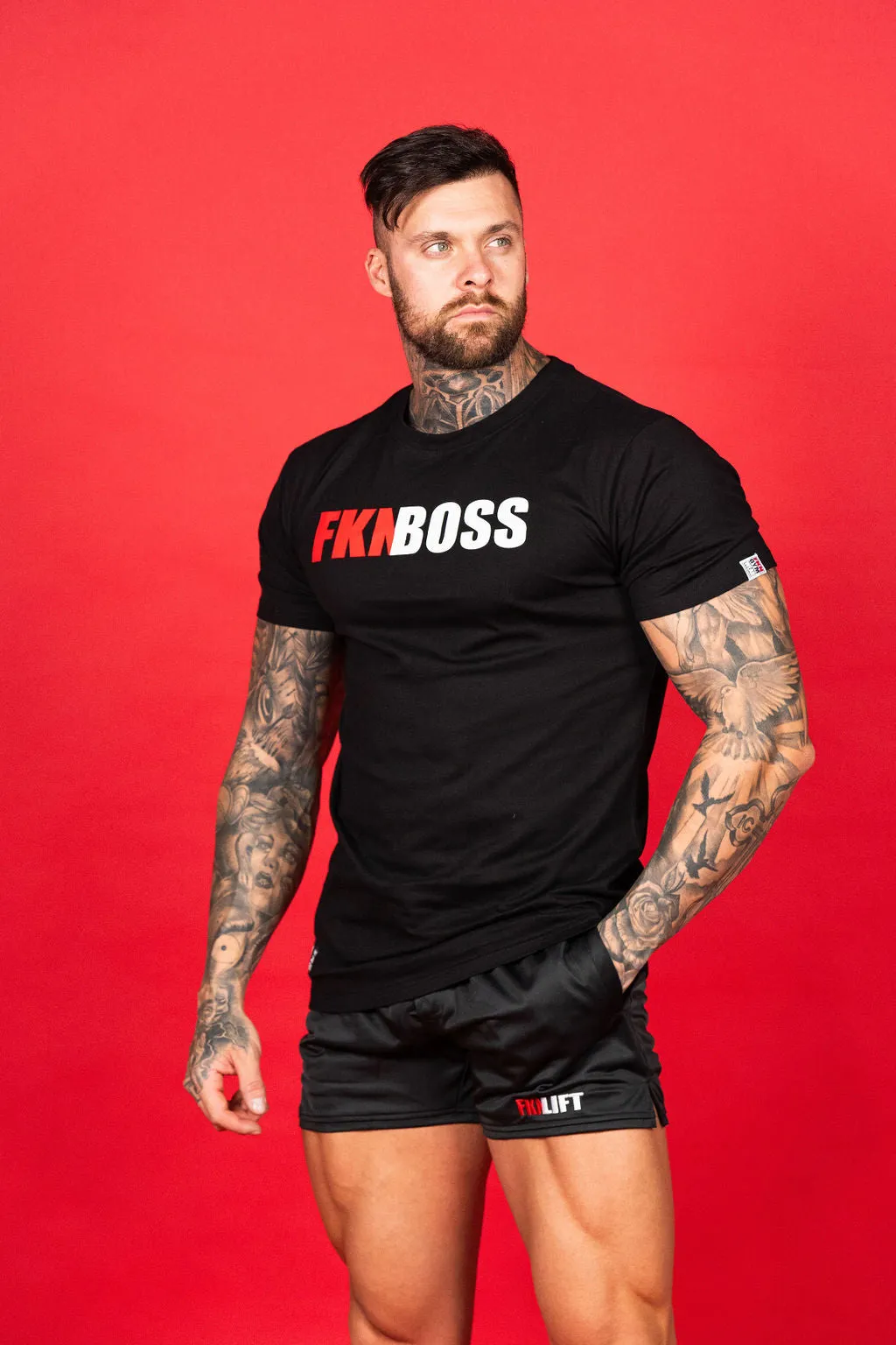 FKNBOSS | Men's Gym T-Shirt | Black