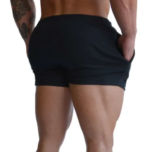 FKNLIFT | Men's 100% Cotton Gym Shorts | Black