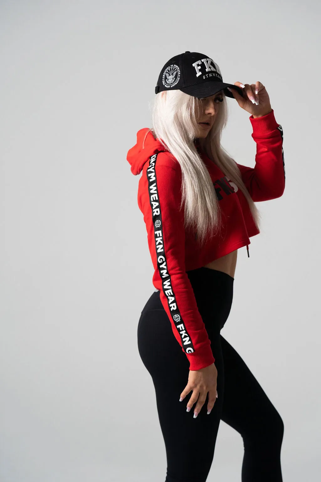 FKNLIFT | Women's Cropped Gym Hoodie | Black