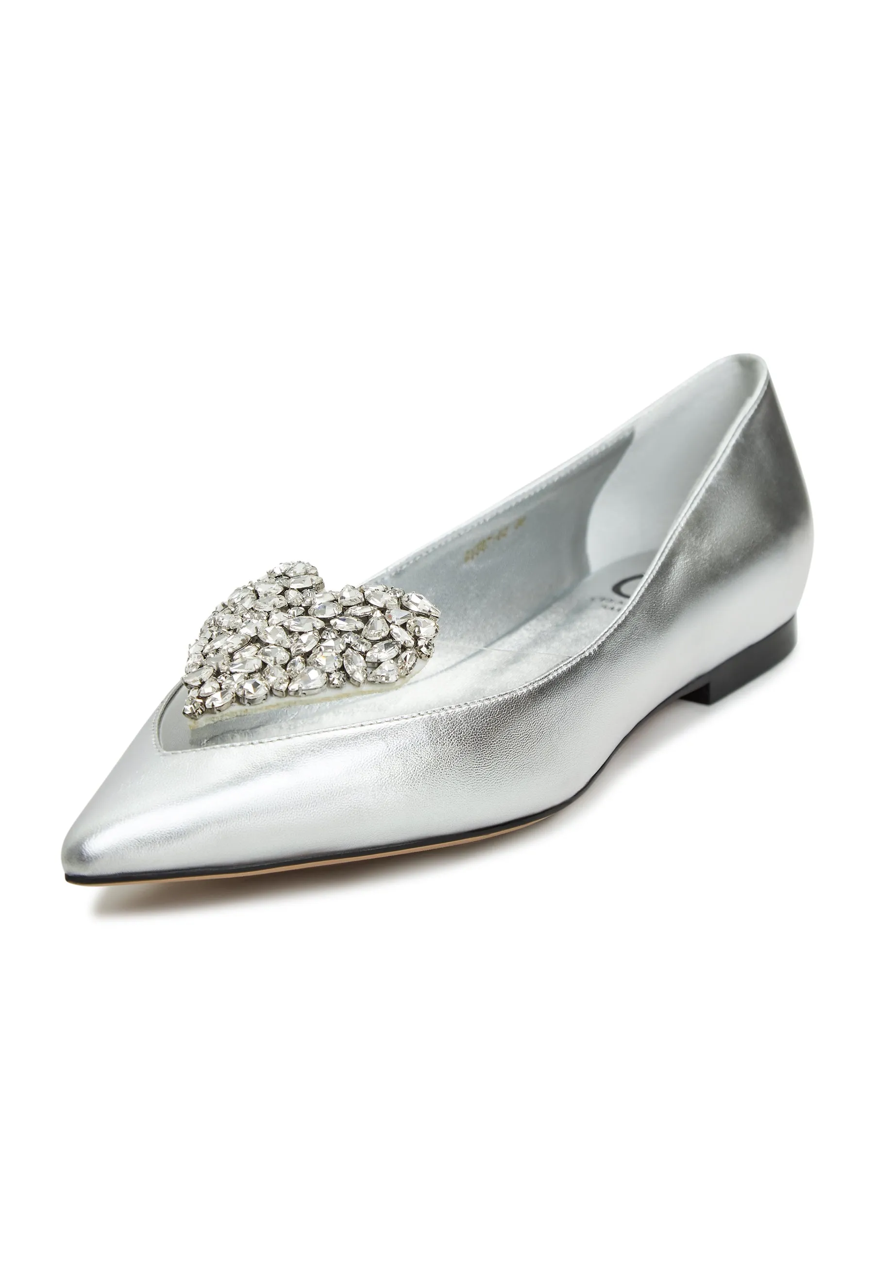 Flat Sole Ballerinas Camila - Silver