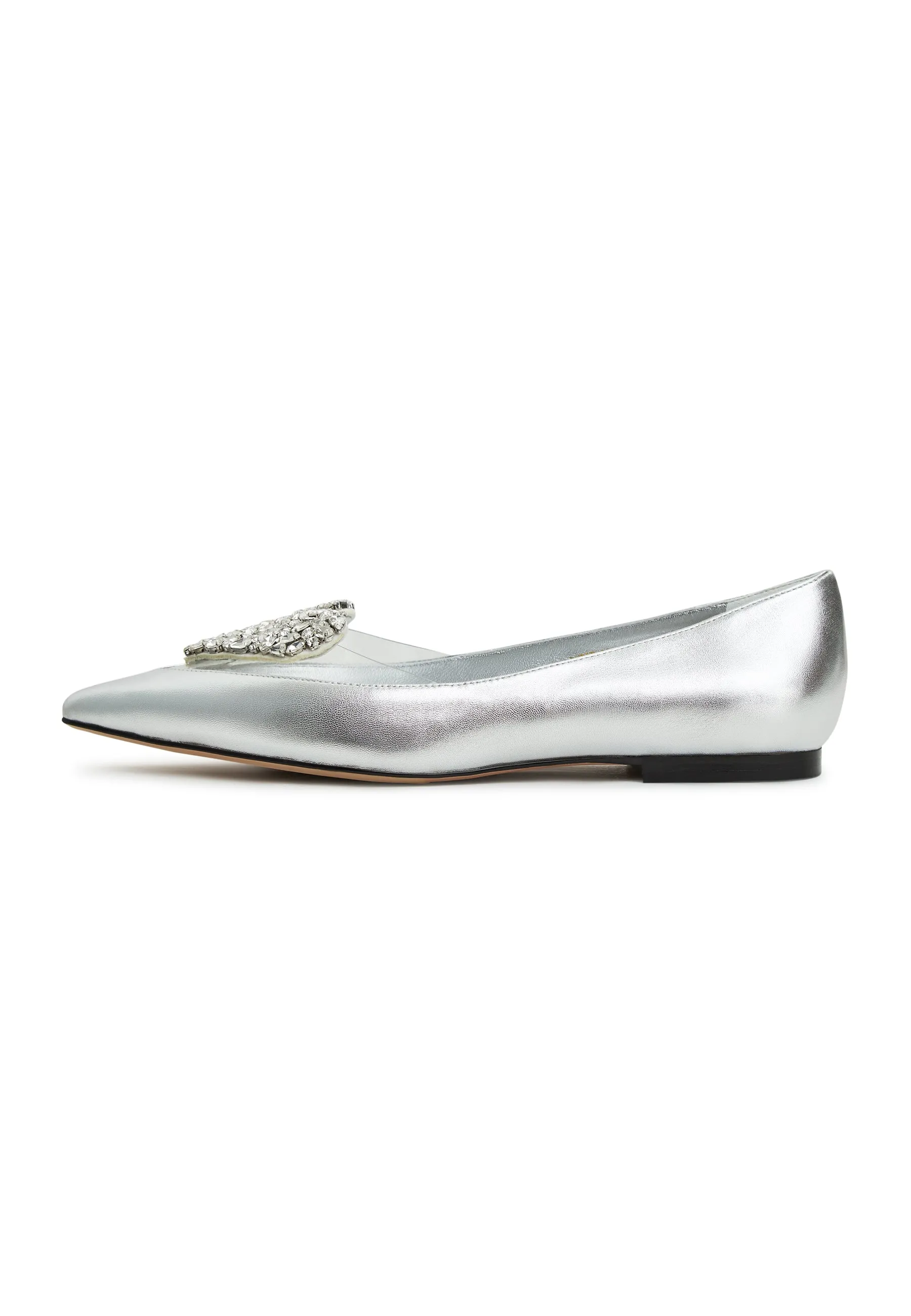 Flat Sole Ballerinas Camila - Silver