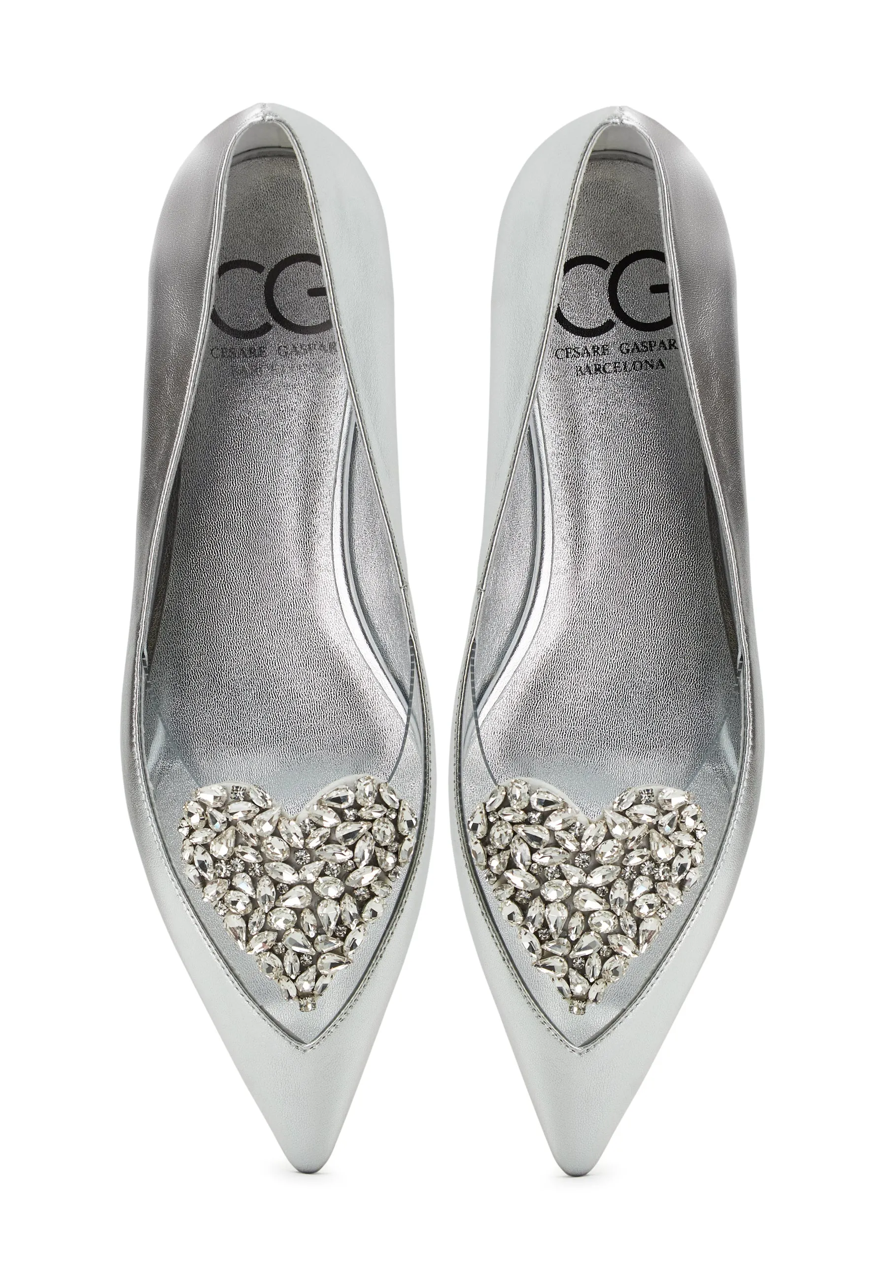 Flat Sole Ballerinas Camila - Silver