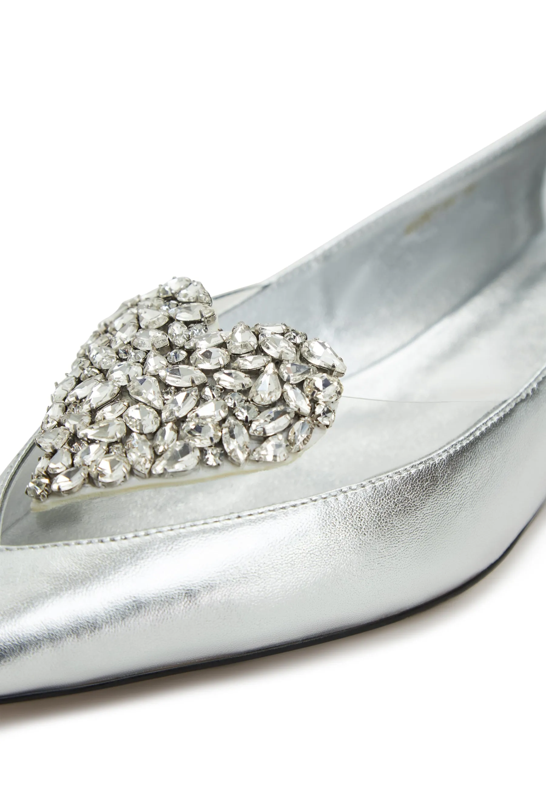 Flat Sole Ballerinas Camila - Silver