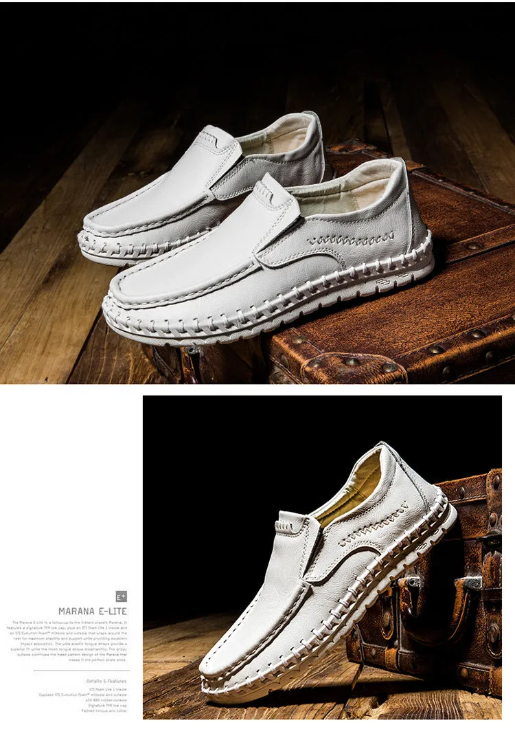 Fly Genuine Leather Slip-On Moccasin Loafers