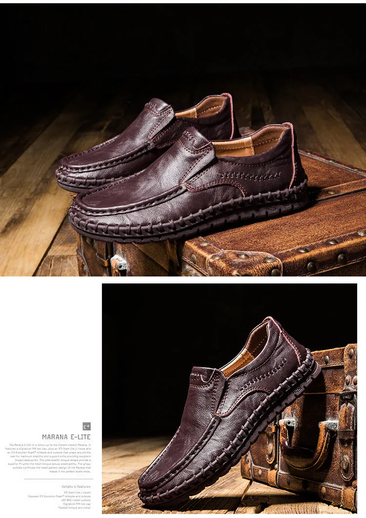 Fly Genuine Leather Slip-On Moccasin Loafers