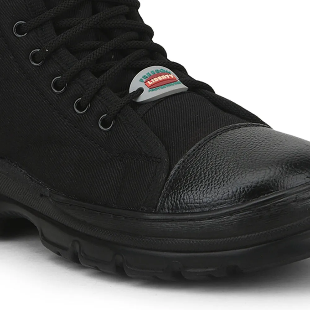 Freedom By Liberty Mens HUNTER-Z Defence Lacing Black Boots