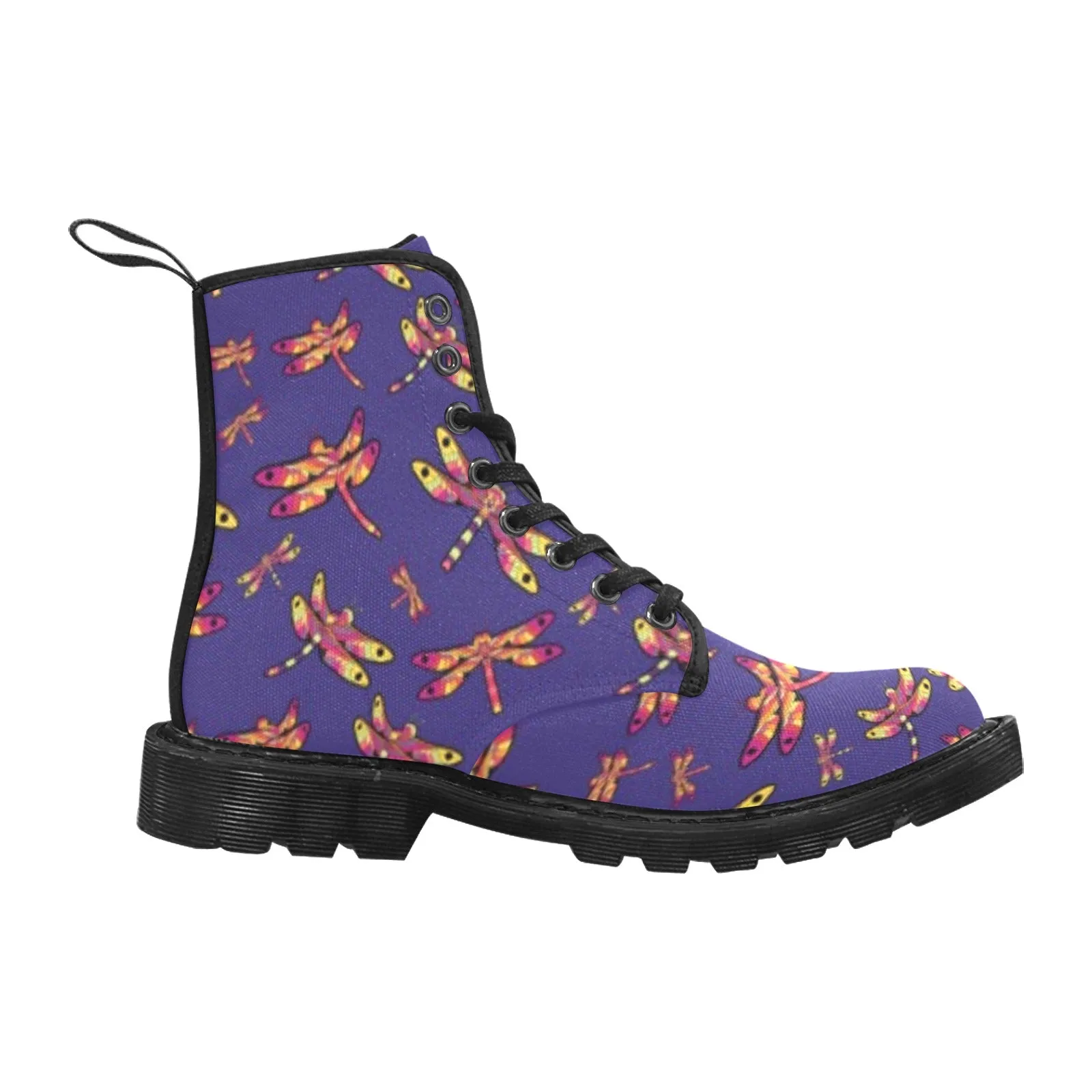 Gathering Purple Boots for Men (Black)