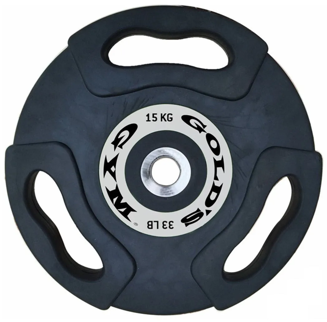 Gold's Gym 15kg Olympic Tri-Grip Weight Plate Pair