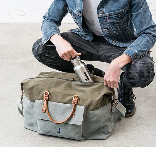 Groomsmen Canvas Weekender Travel Bag