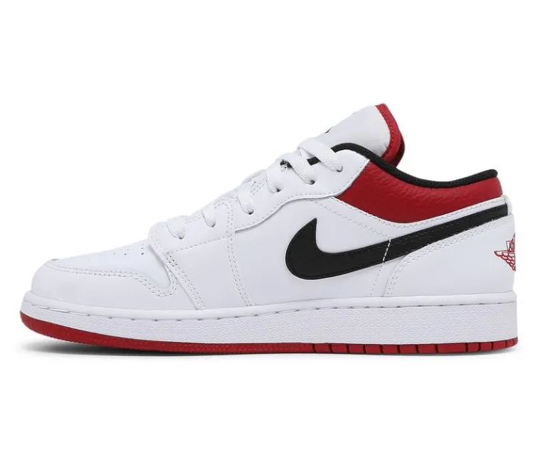 GS Nike Air Jordan 1 Low (White/Gym Red)