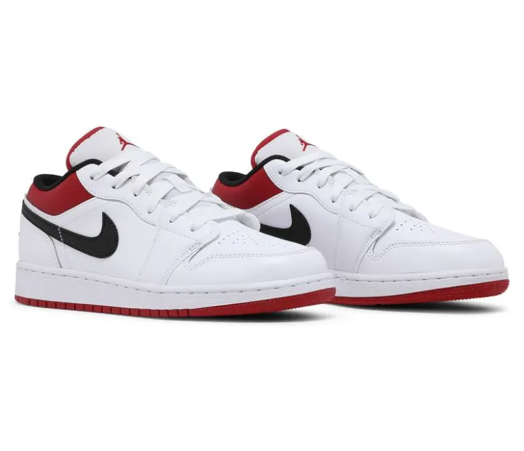 GS Nike Air Jordan 1 Low (White/Gym Red)