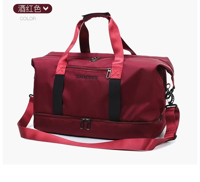 Gym Bag Pearlescent for Women With Shoes Pocket