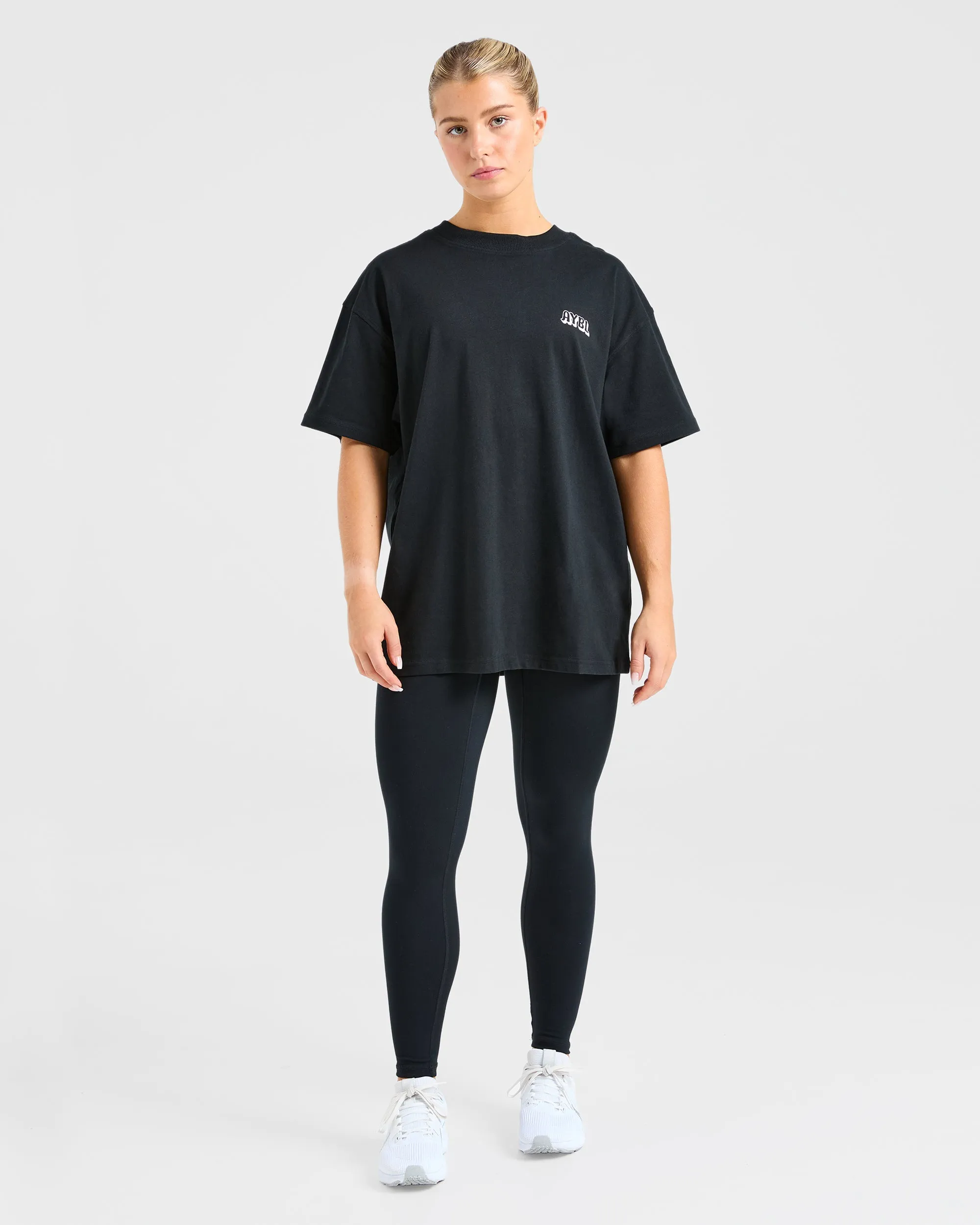 Gym Girl Era Oversized T Shirt - Black