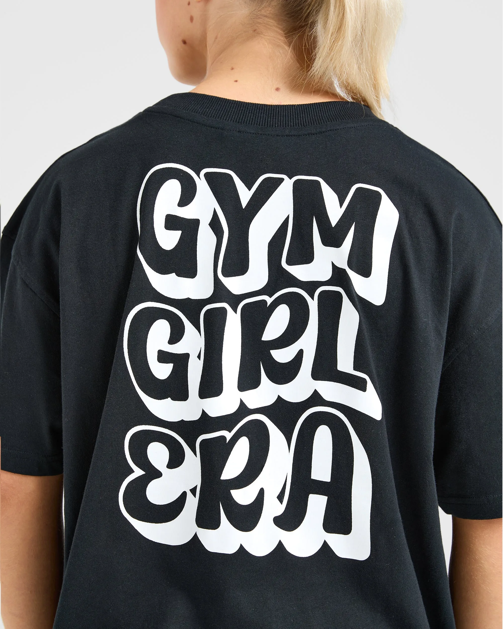 Gym Girl Era Oversized T Shirt - Black