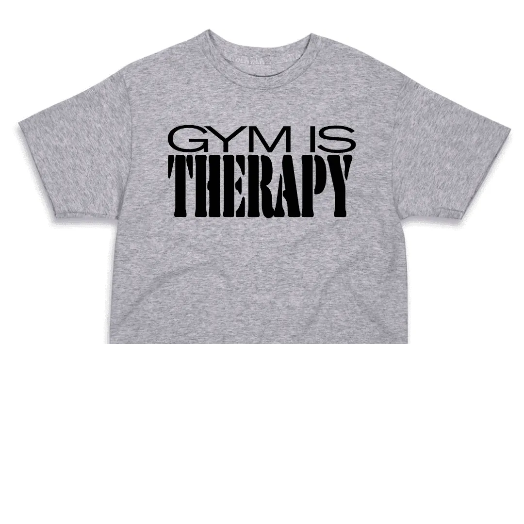 Gym Is Therapy Cropped Top