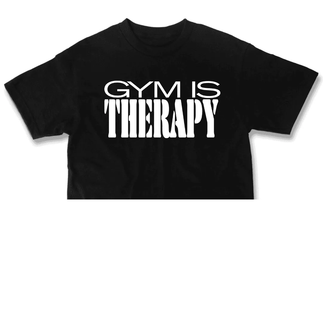 Gym Is Therapy Cropped Top