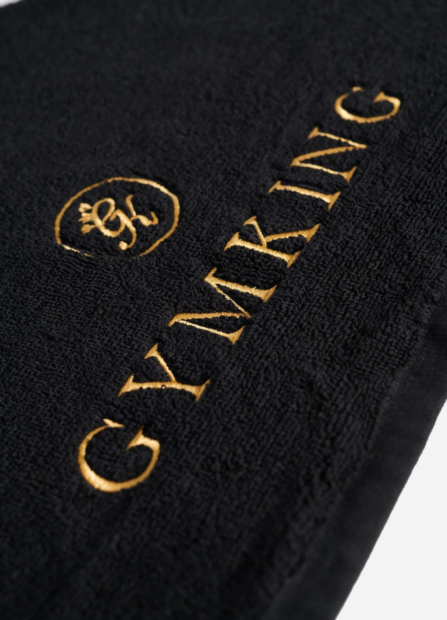 Gym King Gym Towel - Black/Gold