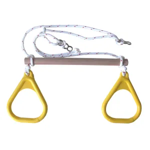 Gym Rings and Trapeze Bar Combo - Yellow