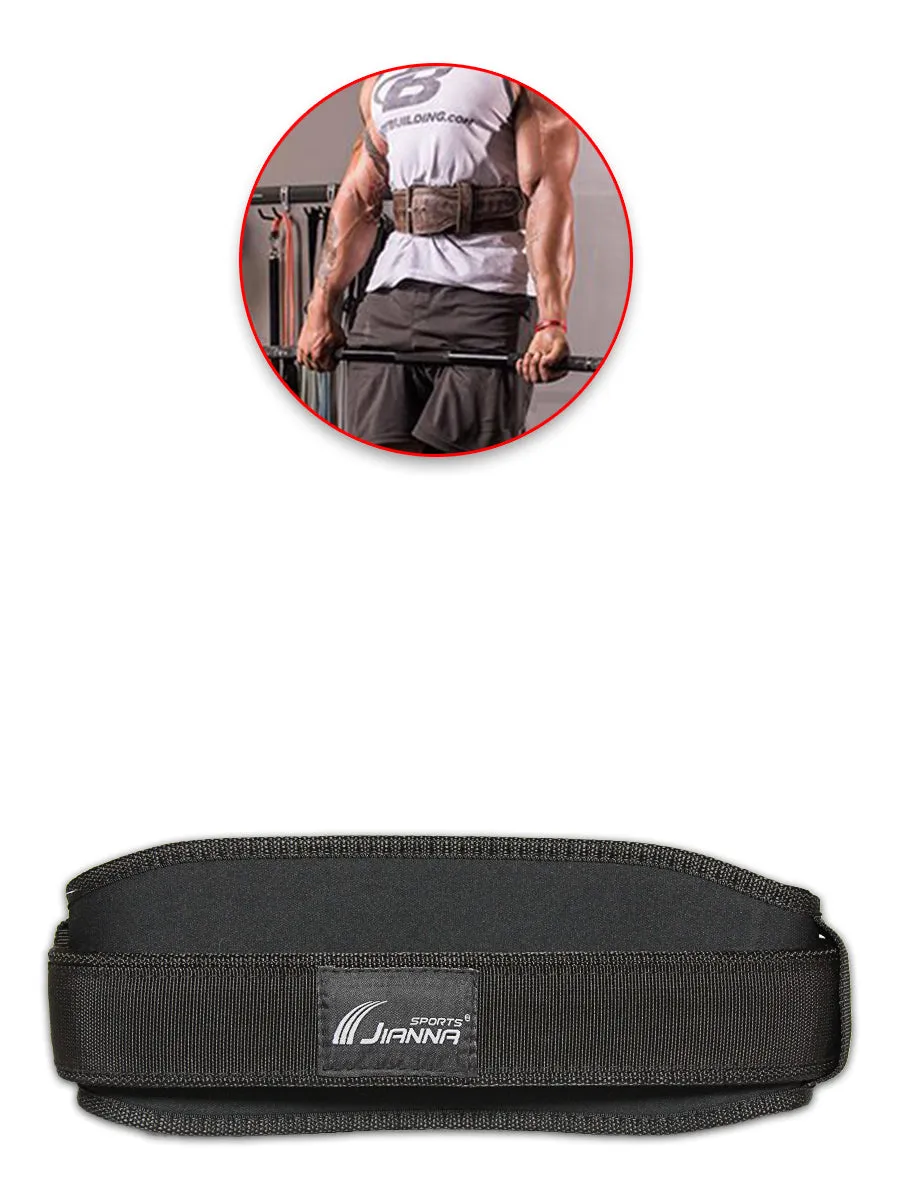 Gym Weight Lifting Belt - Black