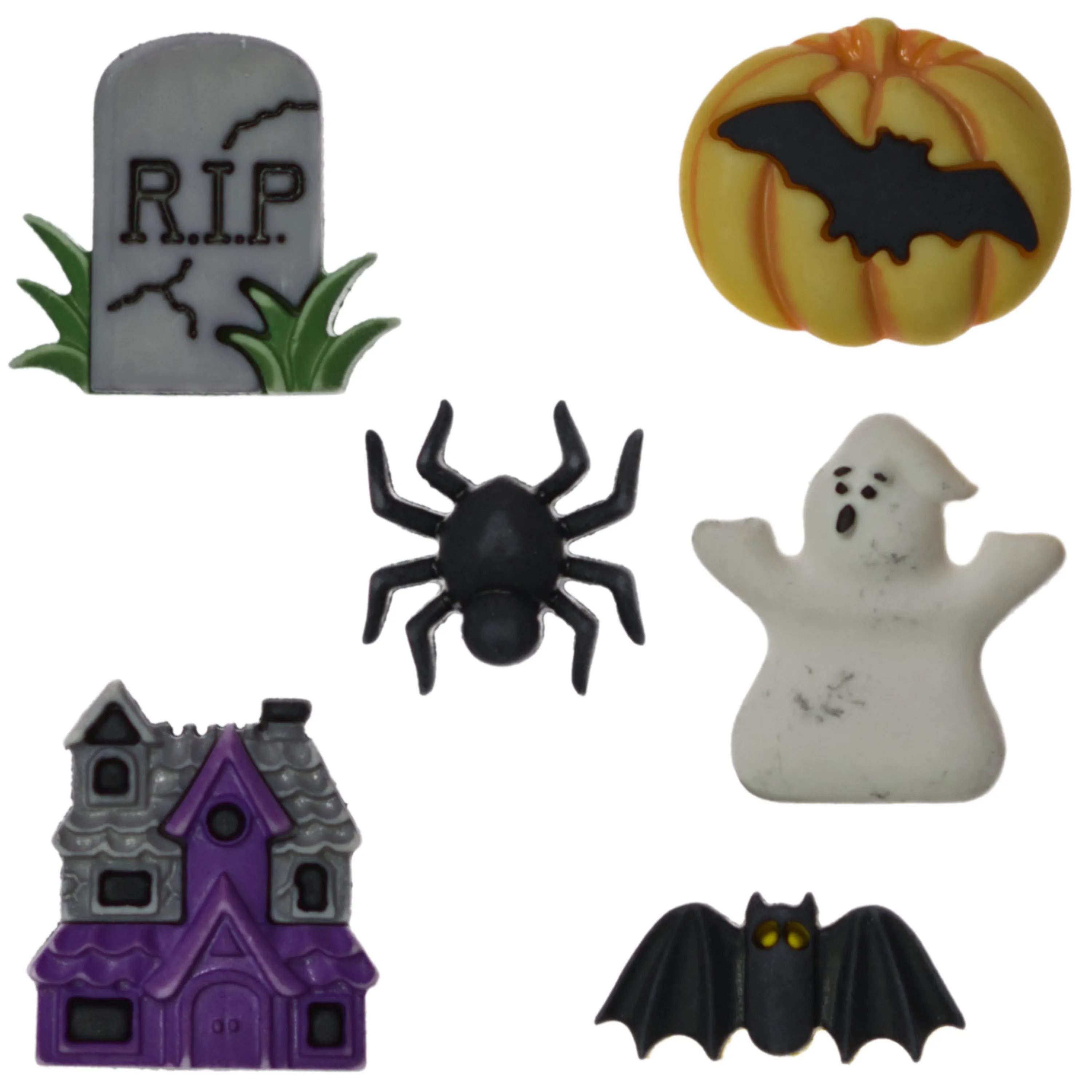 Happy Hauntings 3D Buttons