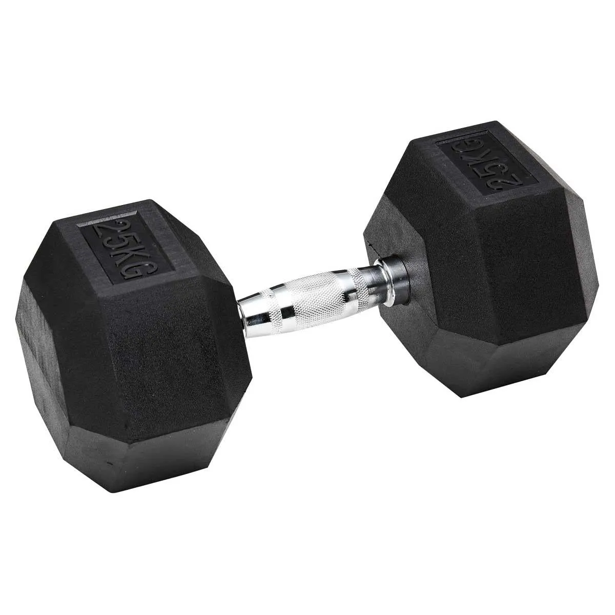 HCE Rubber Hex 25Kg Dumbbell