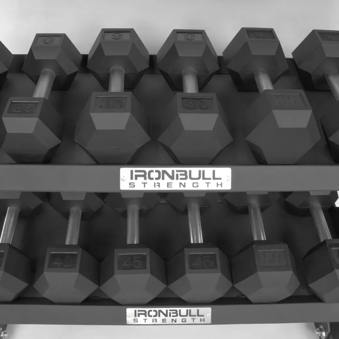 Hex Dumbbell Set With Rack | 5-50LB   3-Tier