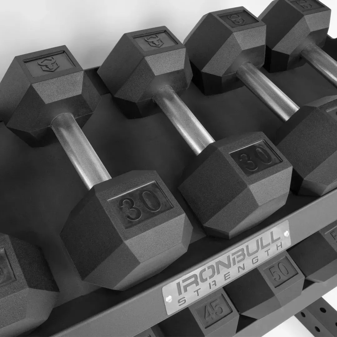 Hex Dumbbell Set With Rack | 5-50LB   3-Tier