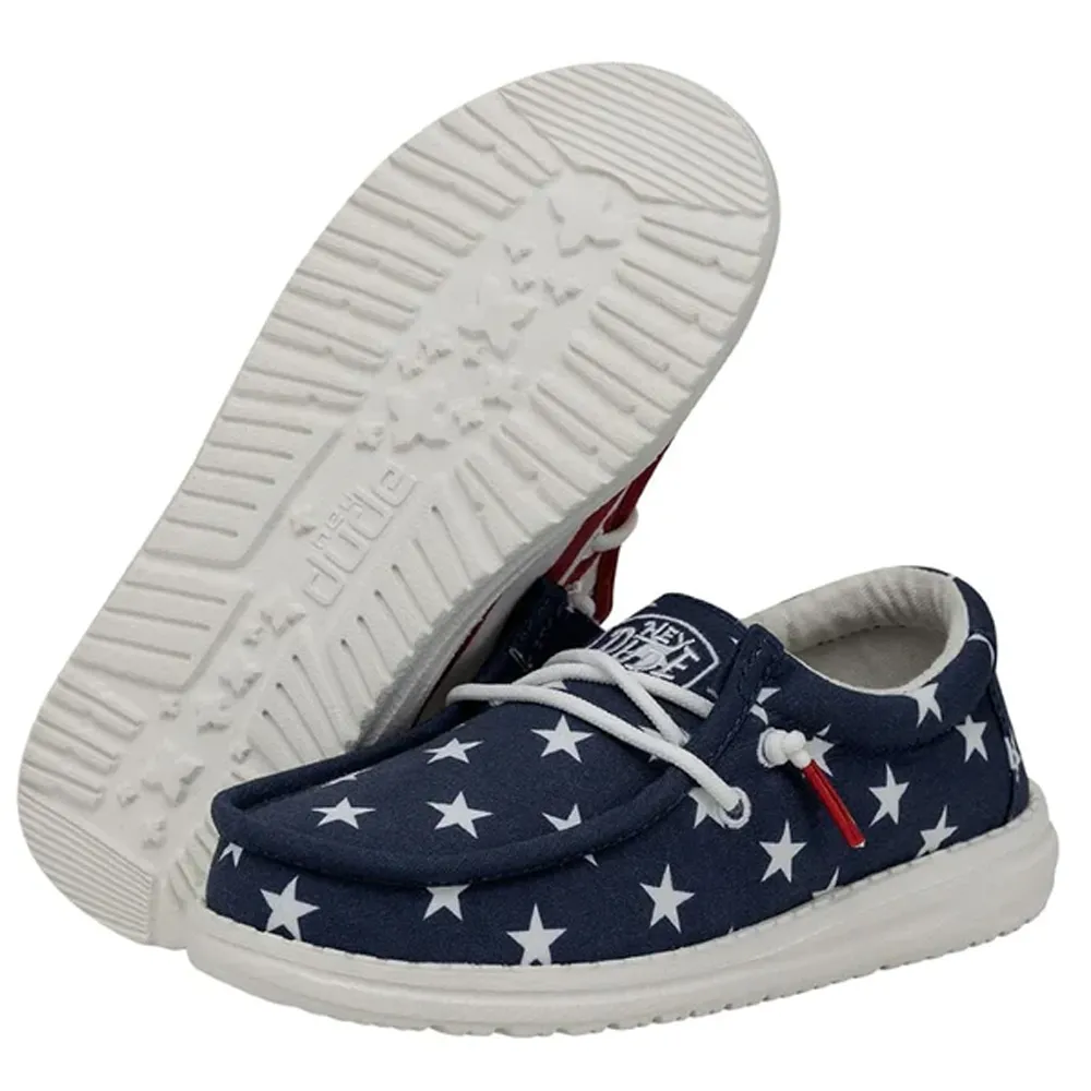 Hey Dude Wally Youth Patriotic Flag Shoe - 40046-9CW