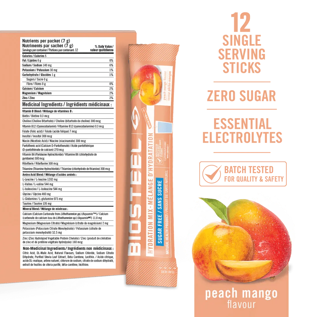 HYDRATION MIX / Peach Mango - 12 Servings