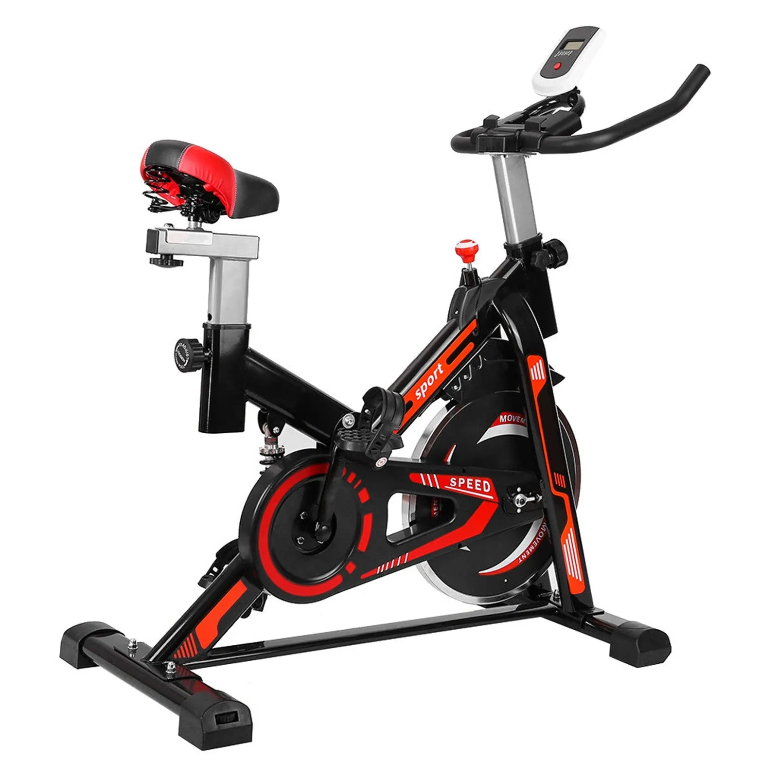 Indoor Cycling Bike With Shock Absorption System Stationary Professional Exercise Sport Bike