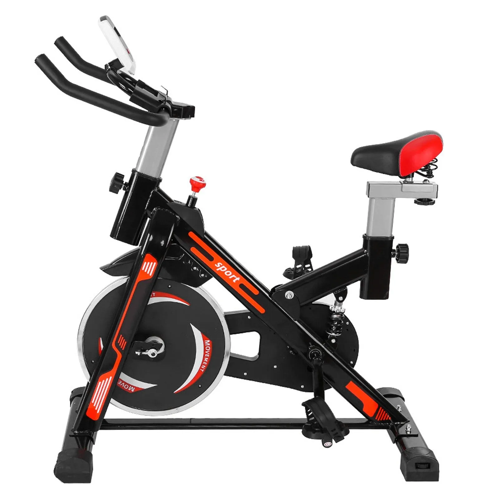 Indoor Cycling Bike With Shock Absorption System Stationary Professional Exercise Sport Bike