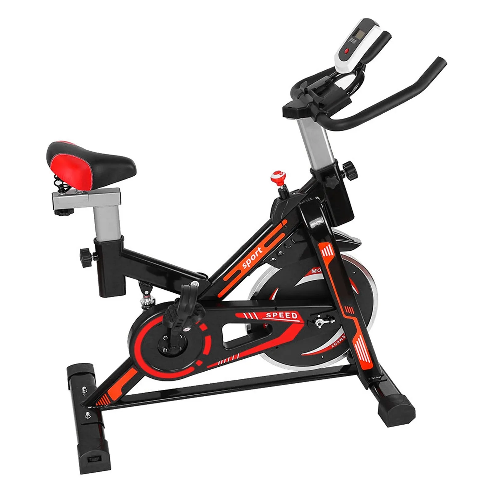 Indoor Cycling Bike With Shock Absorption System Stationary Professional Exercise Sport Bike